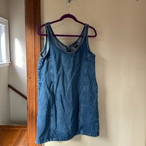 GAP denim jumper/mini dress